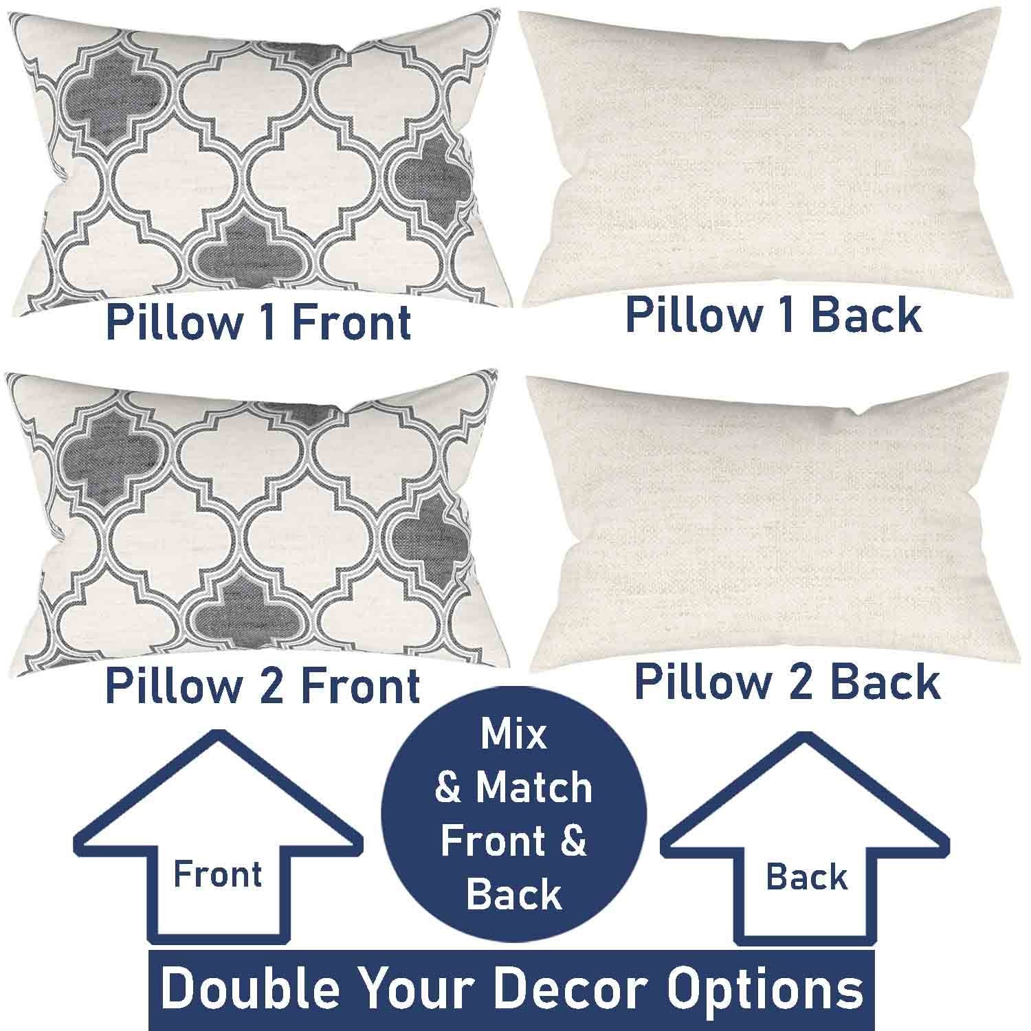 Ian & Ivy Moroccan Asymmetrical Pillow Cover Set