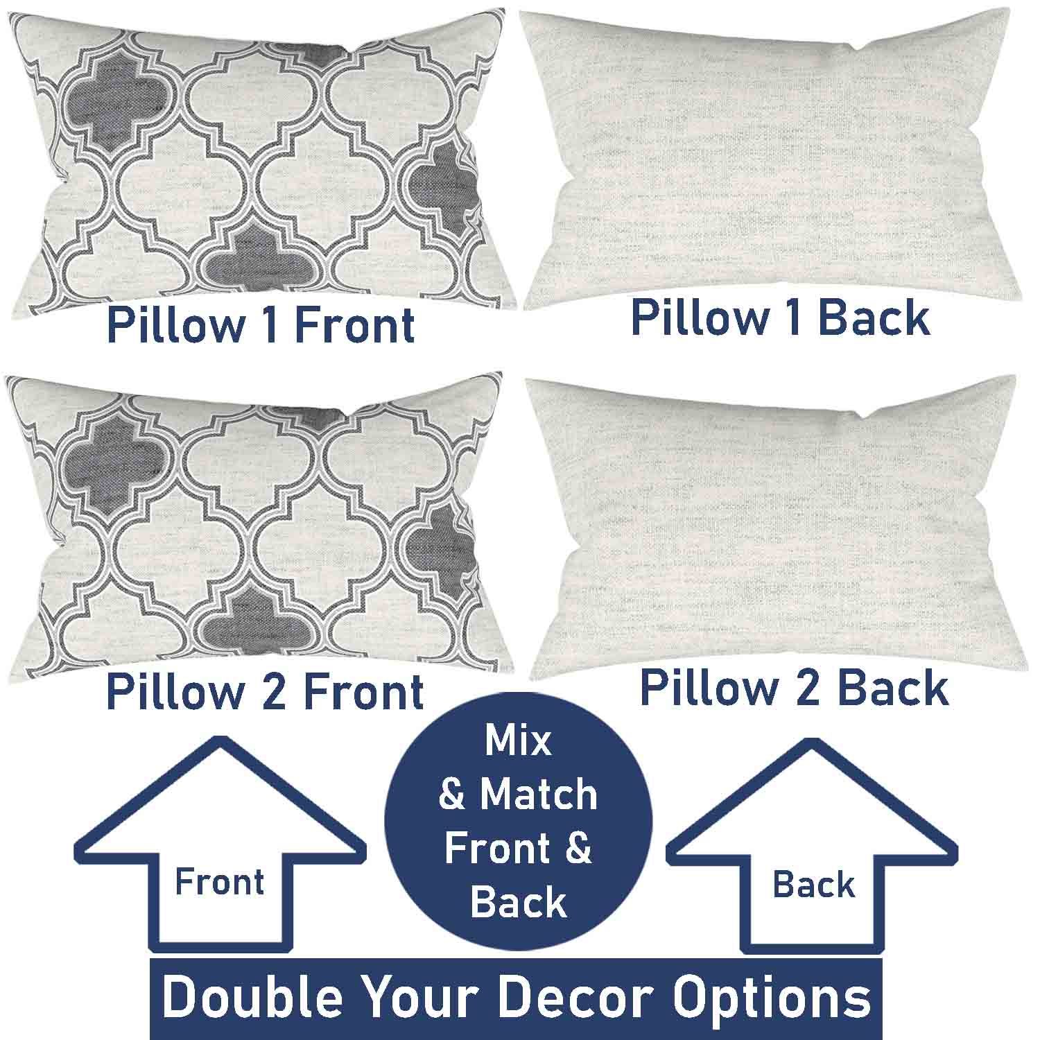 Ian & Ivy Moroccan Asymmetrical Pillow Cover Set