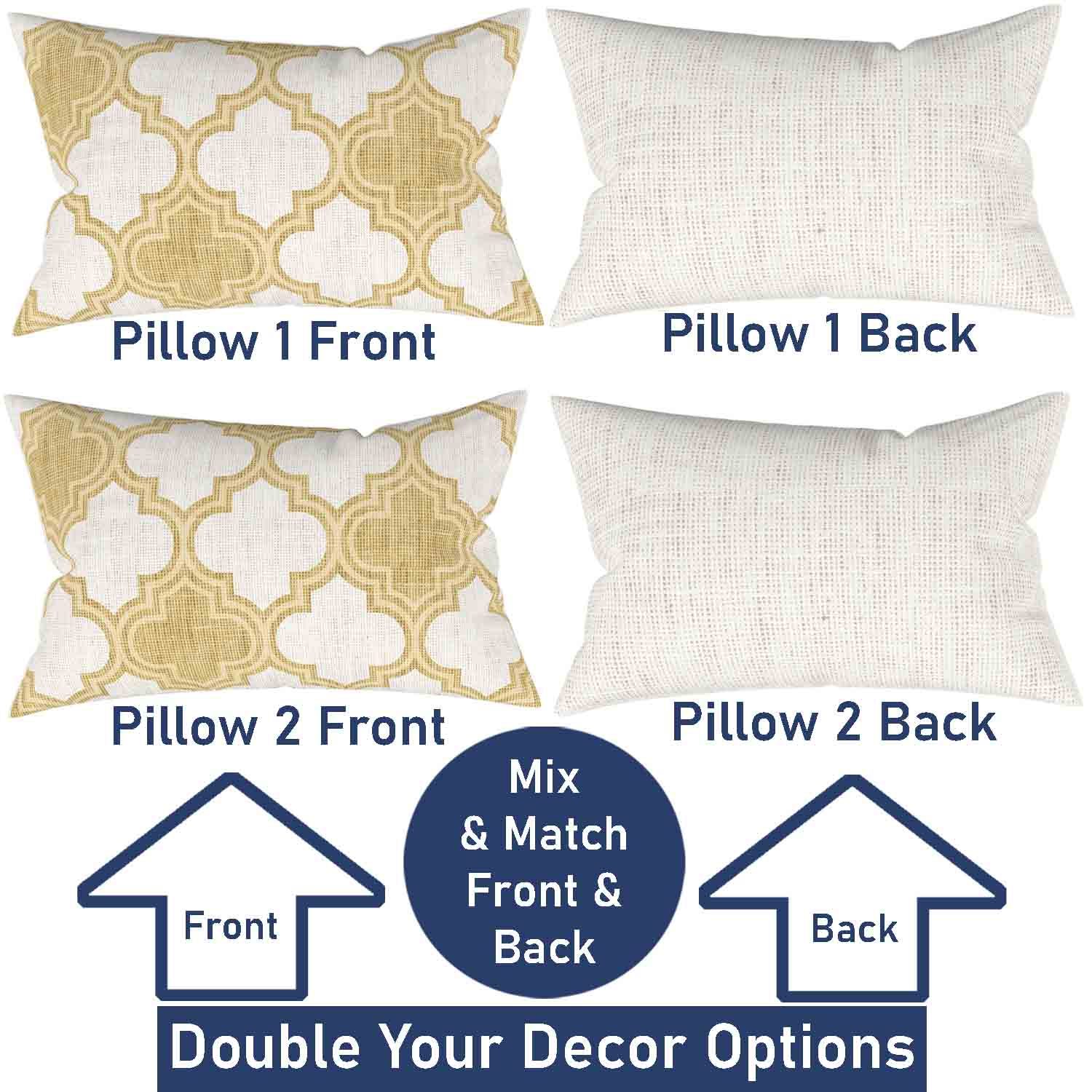 Ian & Ivy Moroccan Asymmetrical Pillow Cover Set