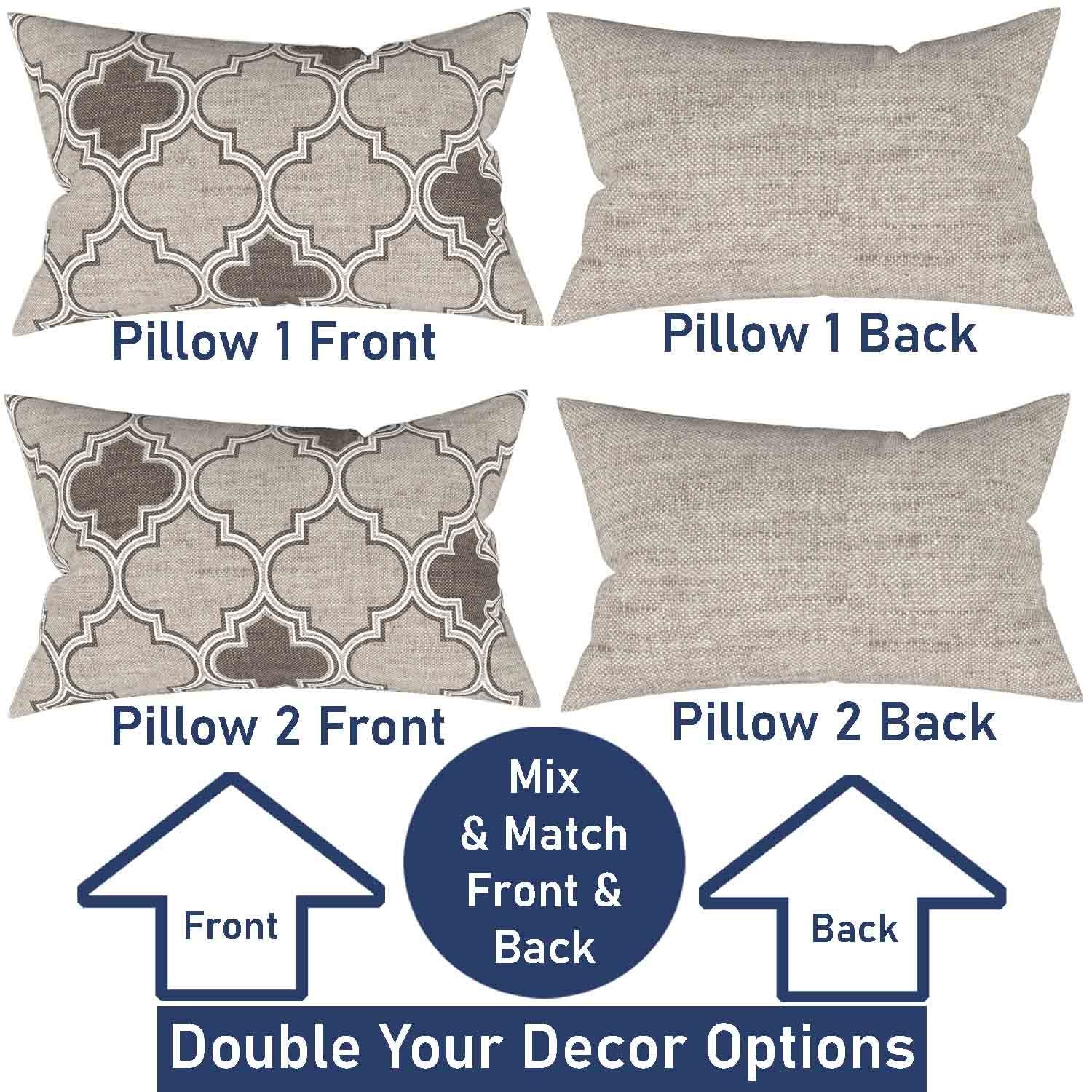 Ian & Ivy Moroccan Asymmetrical Pillow Cover Set