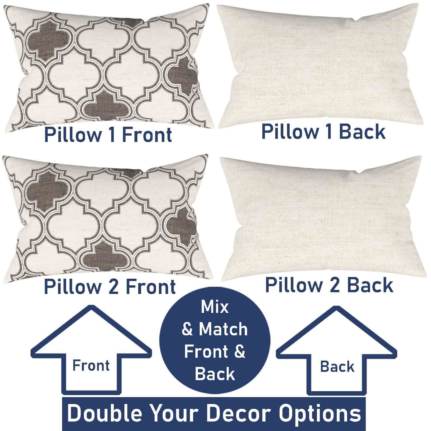 Ian & Ivy Moroccan Asymmetrical Pillow Cover Set