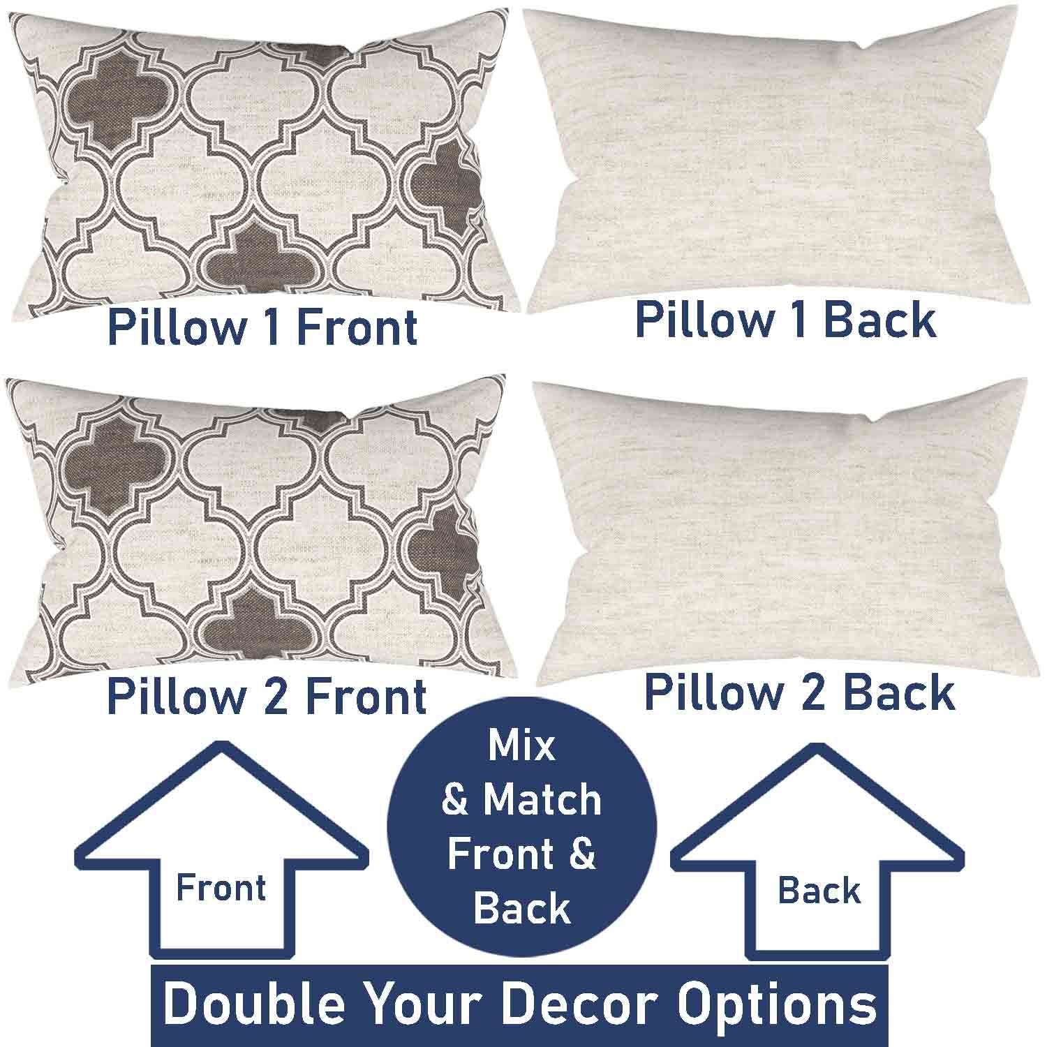 Ian & Ivy Moroccan Asymmetrical Pillow Cover Set