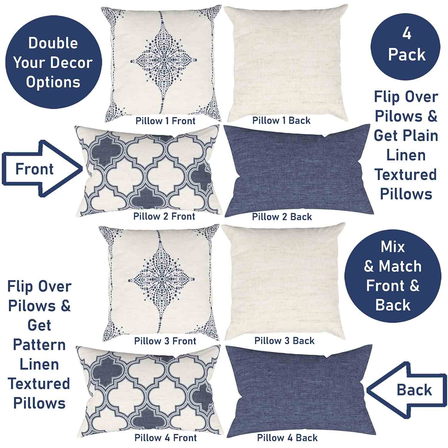 Ian & Ivy Moroccan Asymmetrical Pillow Cover Set