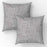 2 Gray Tweed Pillows