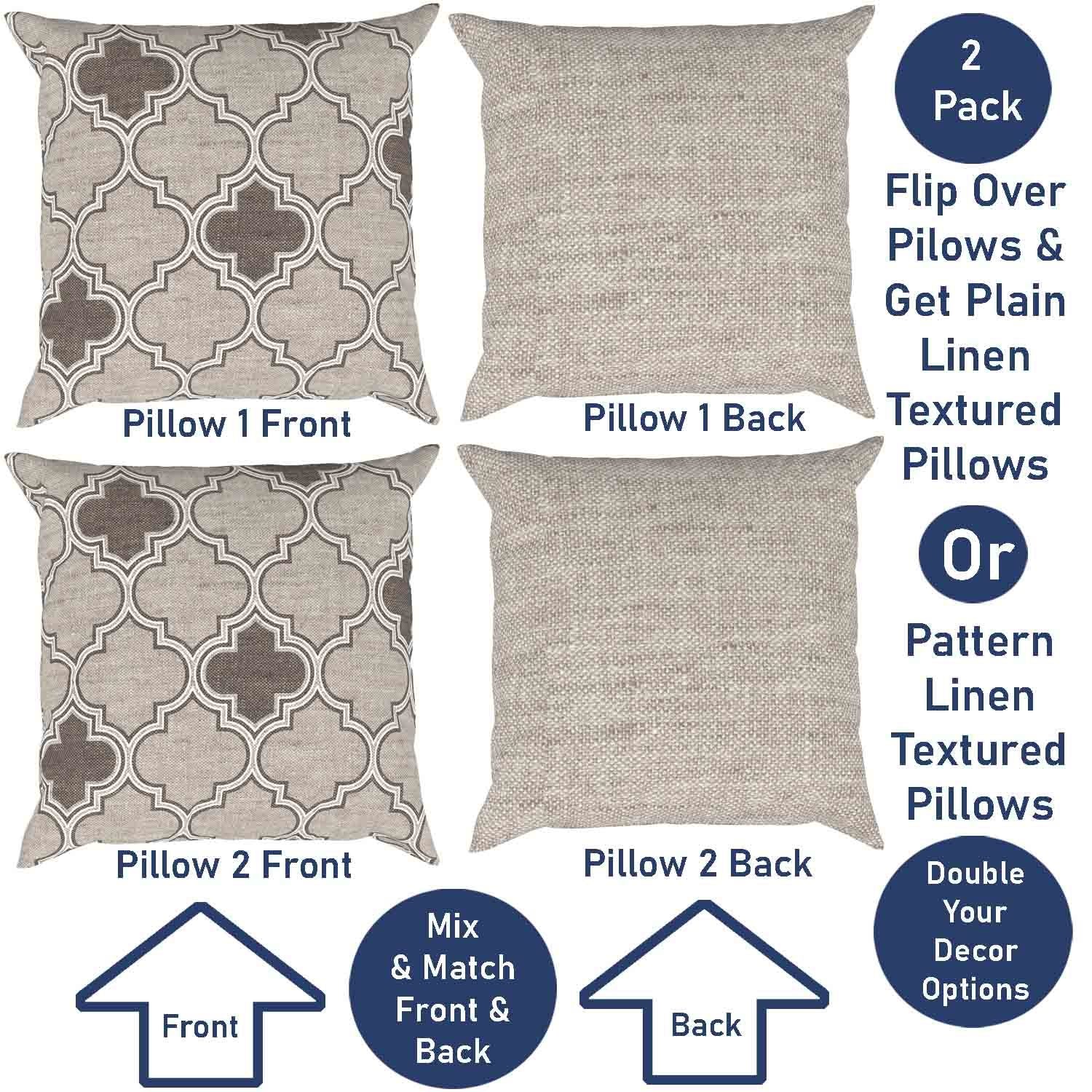 Ian & Ivy Moroccan Asymmetrical Pillow Cover Set