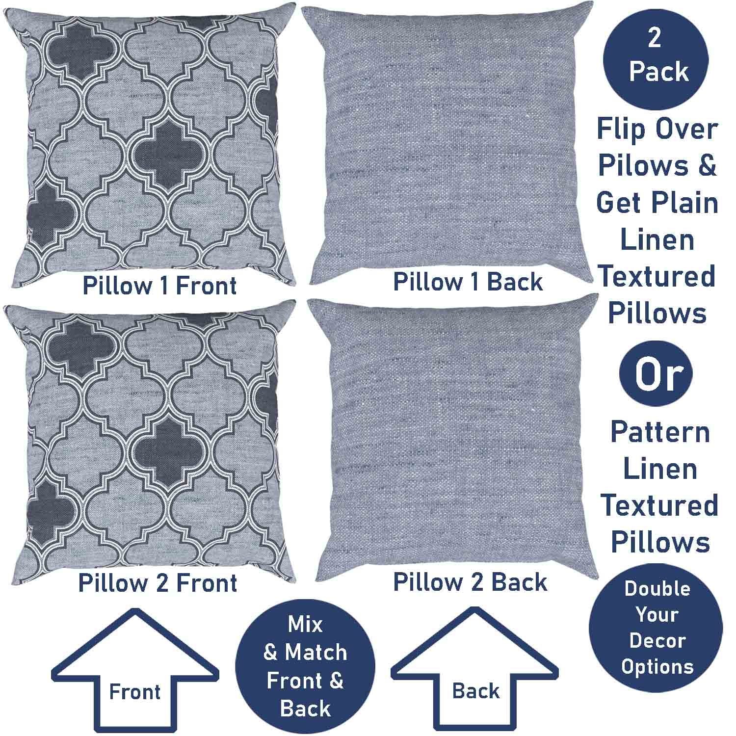 Ian & Ivy Moroccan Asymmetrical Pillow Cover Set