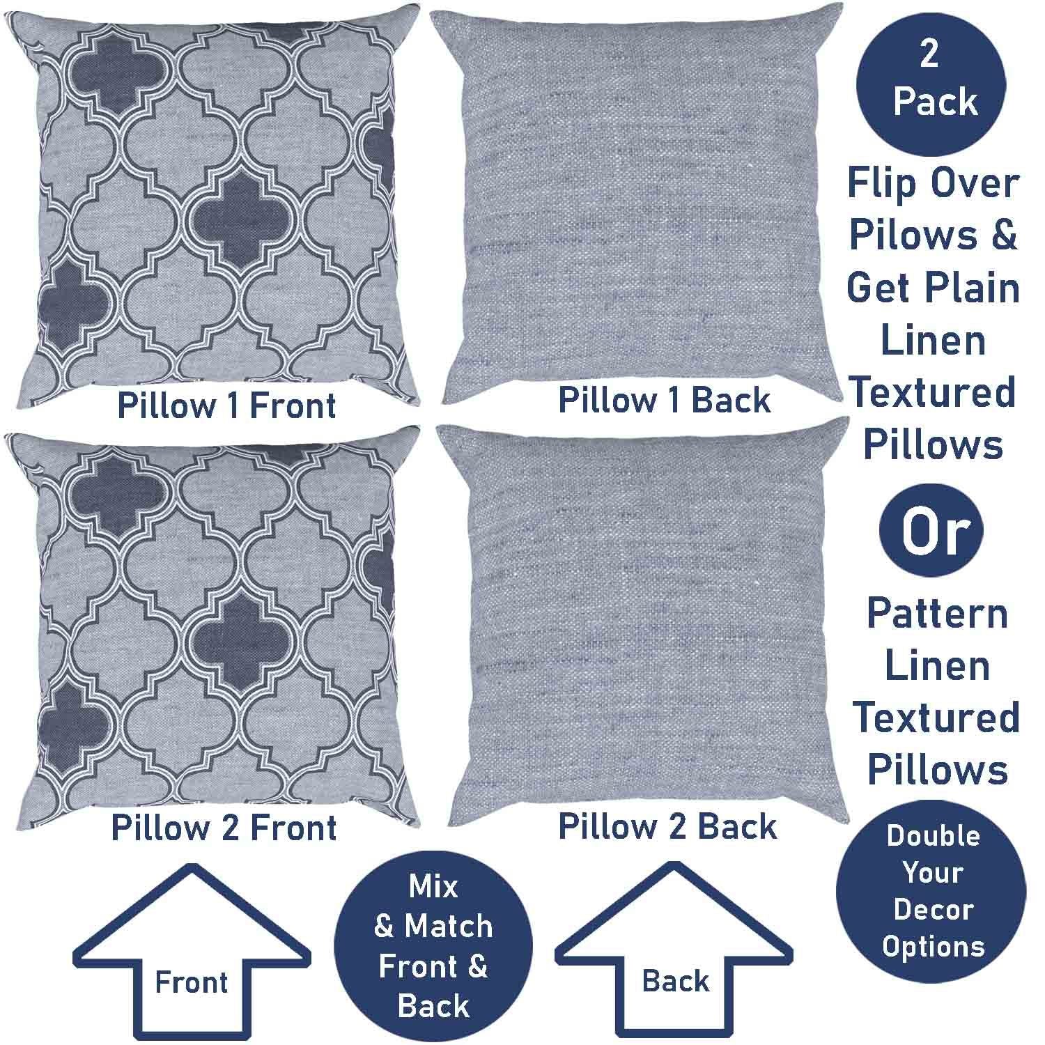 Ian & Ivy Moroccan Asymmetrical Pillow Cover Set