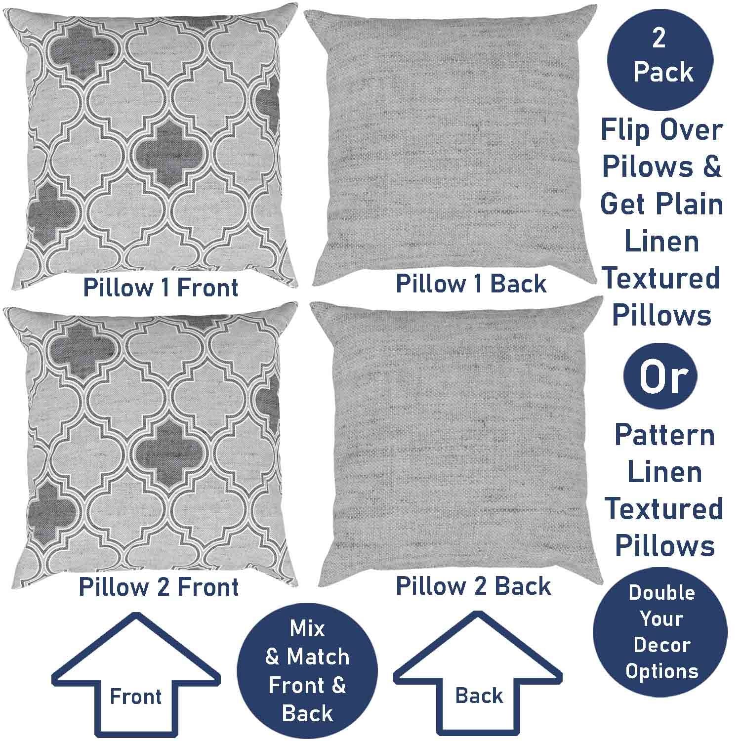 Ian & Ivy Moroccan Asymmetrical Pillow Cover Set