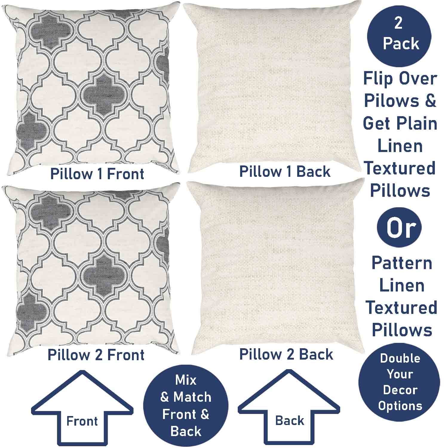 Ian & Ivy Moroccan Asymmetrical Pillow Cover Set
