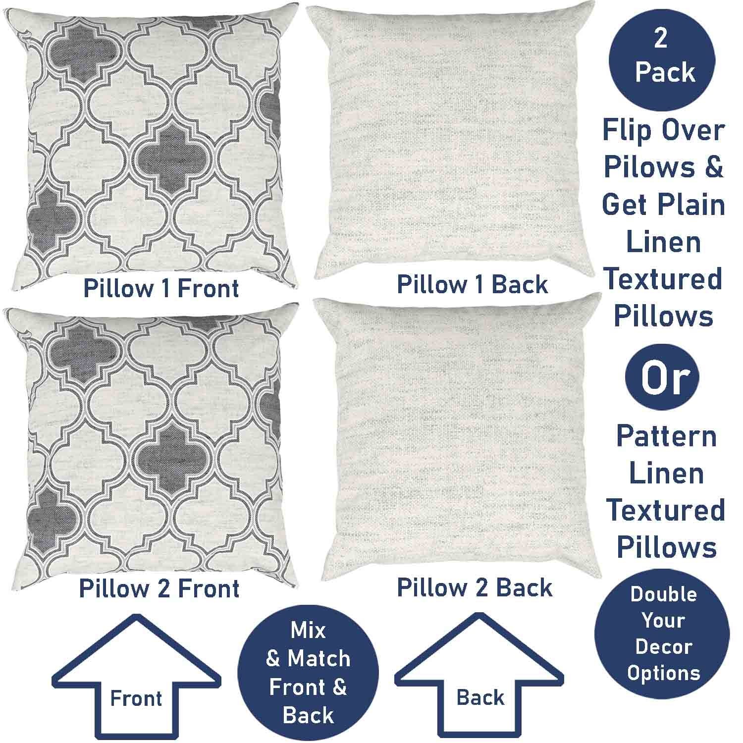Ian & Ivy Moroccan Asymmetrical Pillow Cover Set