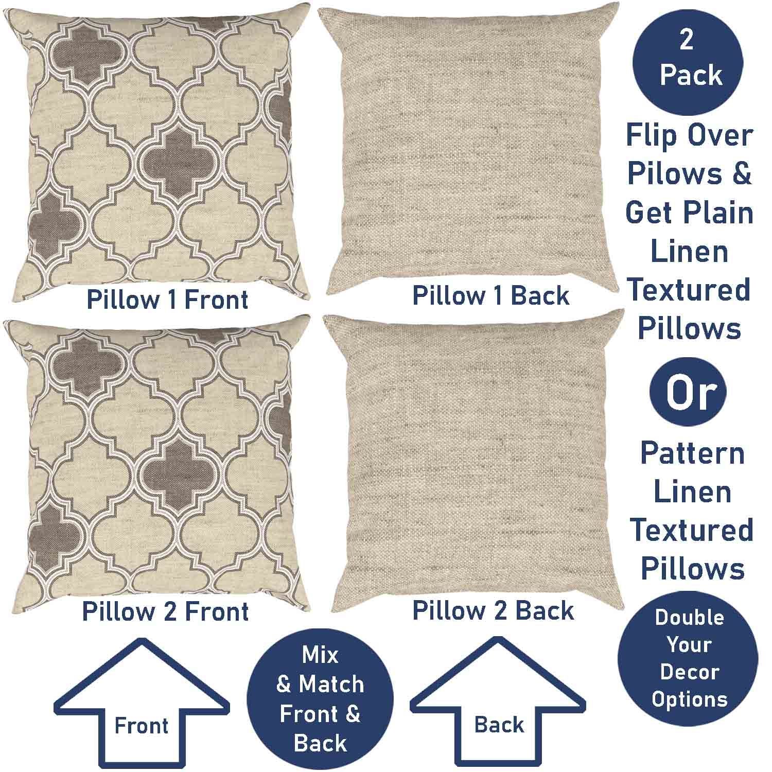 Ian & Ivy Moroccan Asymmetrical Pillow Cover Set