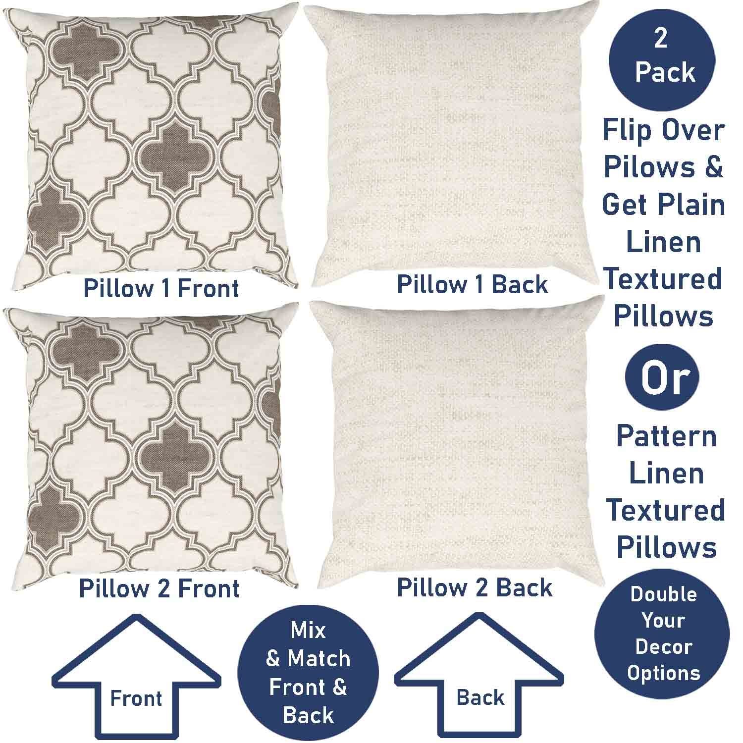 Ian & Ivy Moroccan Asymmetrical Pillow Cover Set