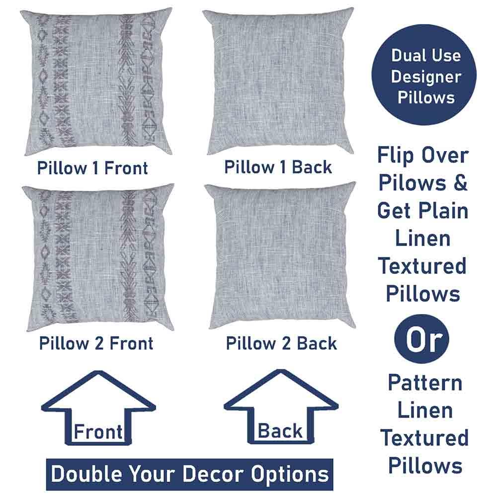 Al Linen 2Pk -  Mix and Match, Front and Back