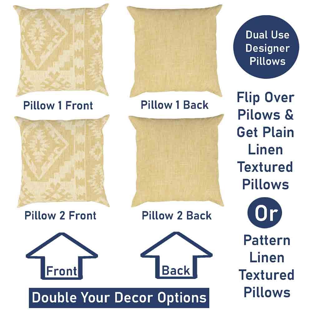 Dax Linen 2Pk - Mix and Match, Front and Back
