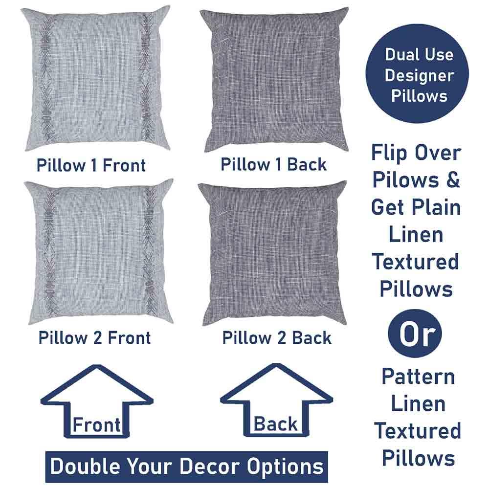 Bo Linen 2Pk - Mix and Match, Front and Back