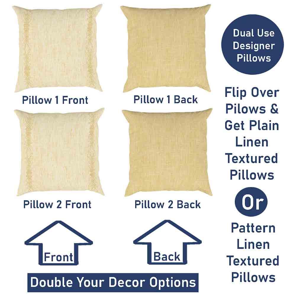Bo Linen 2Pk - Mix and Match, Front and Back