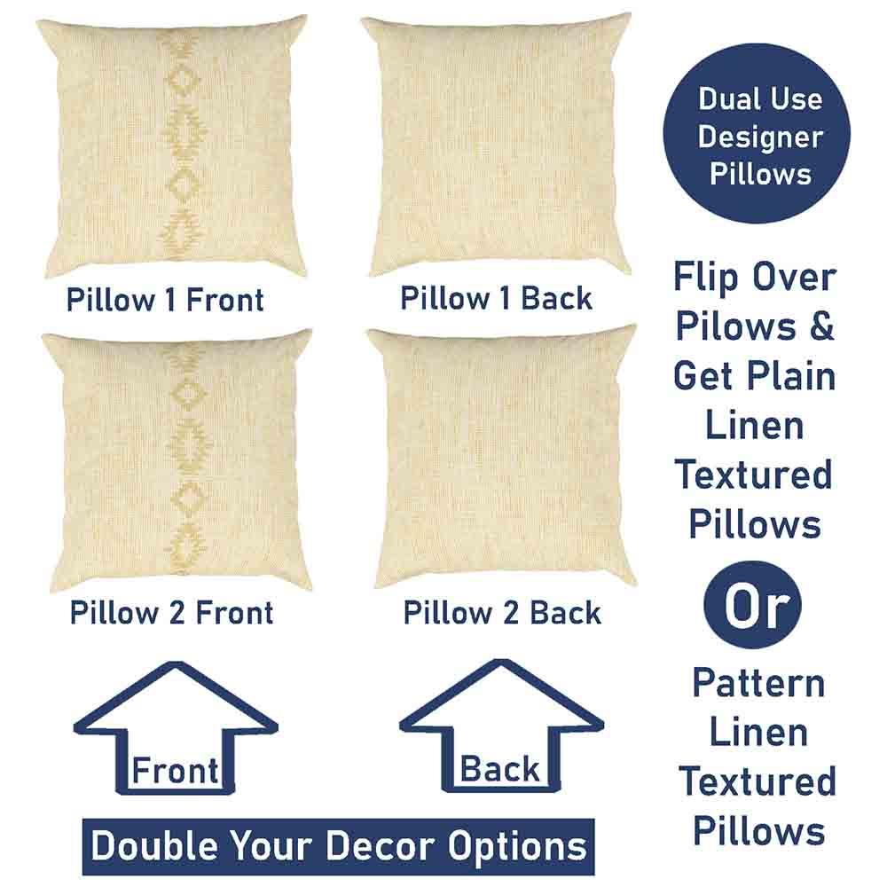 JR Linen 2Pk - Mix and Match, Front and Back