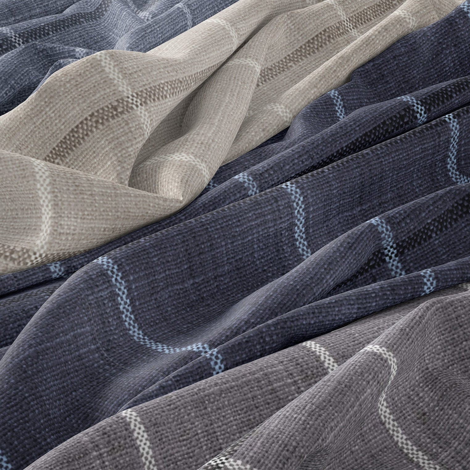 Asher Plaid Print Fabric