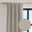 Blaine Burlap Over Sized 1/4 Inch Repeat Textured Weave Unlined Curtain Panel