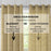 2 Pack, Newest Gold Light Filtering Curtains (Blackout available)