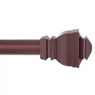Square Chocolate Drapery Rod - 30-84" Length