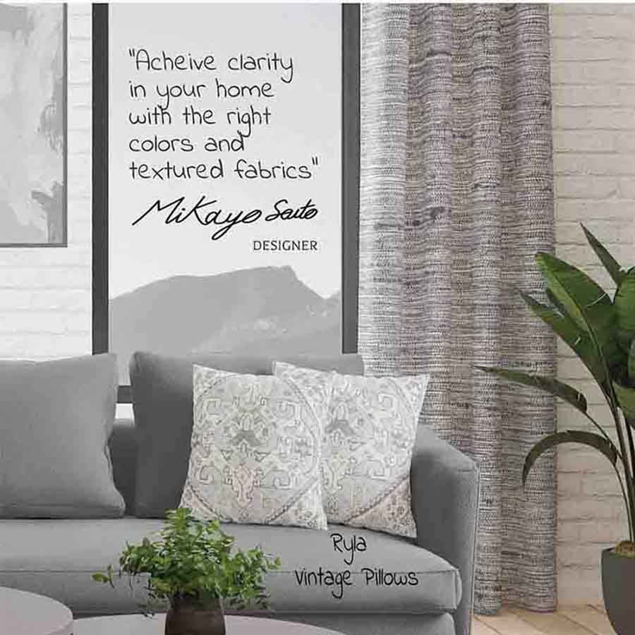 Dakota Semi Sheer Curtain Panel (Light Filtering & Blackout Available)