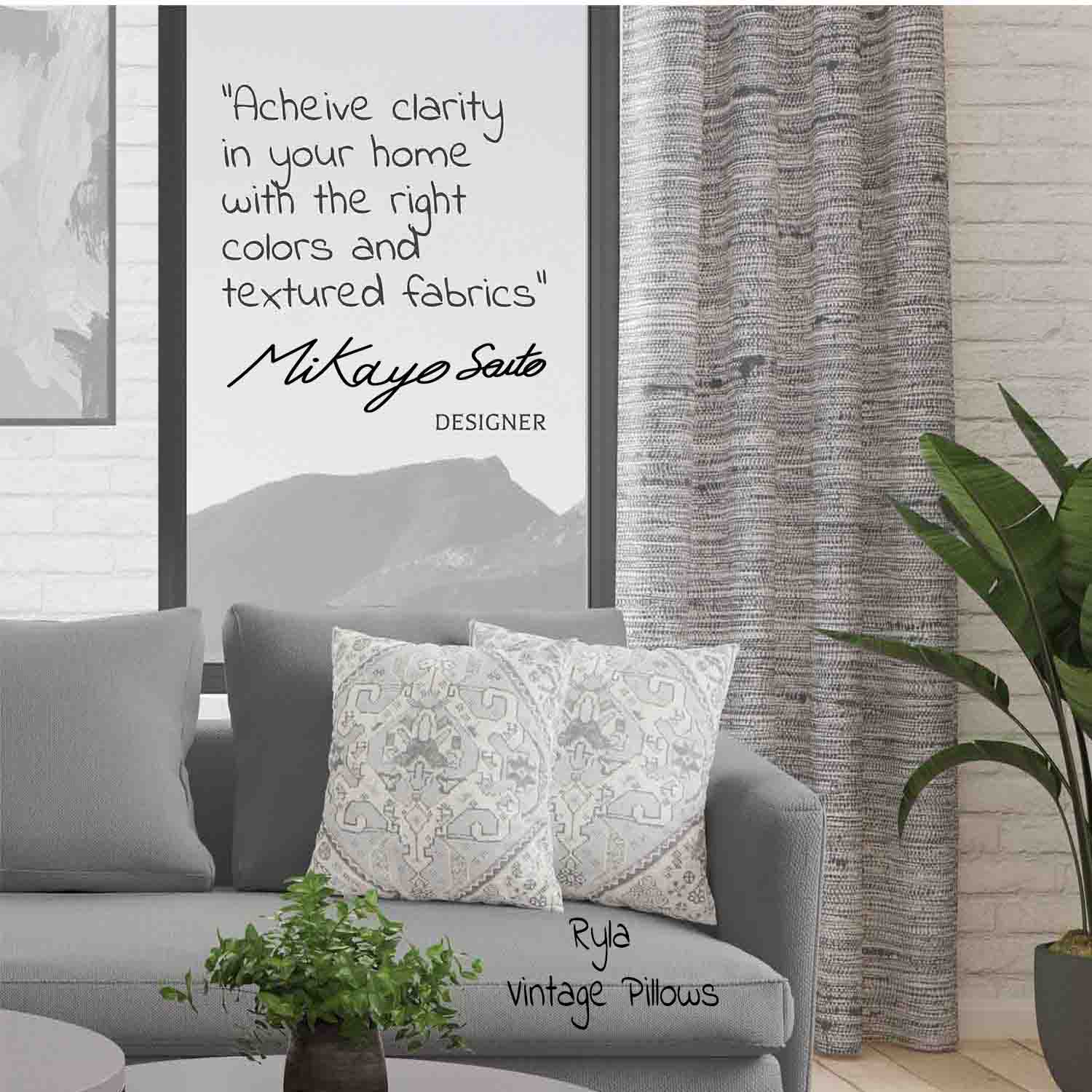 Dakota Semi Sheer Curtain Panel (Light Filtering & Blackout Available)