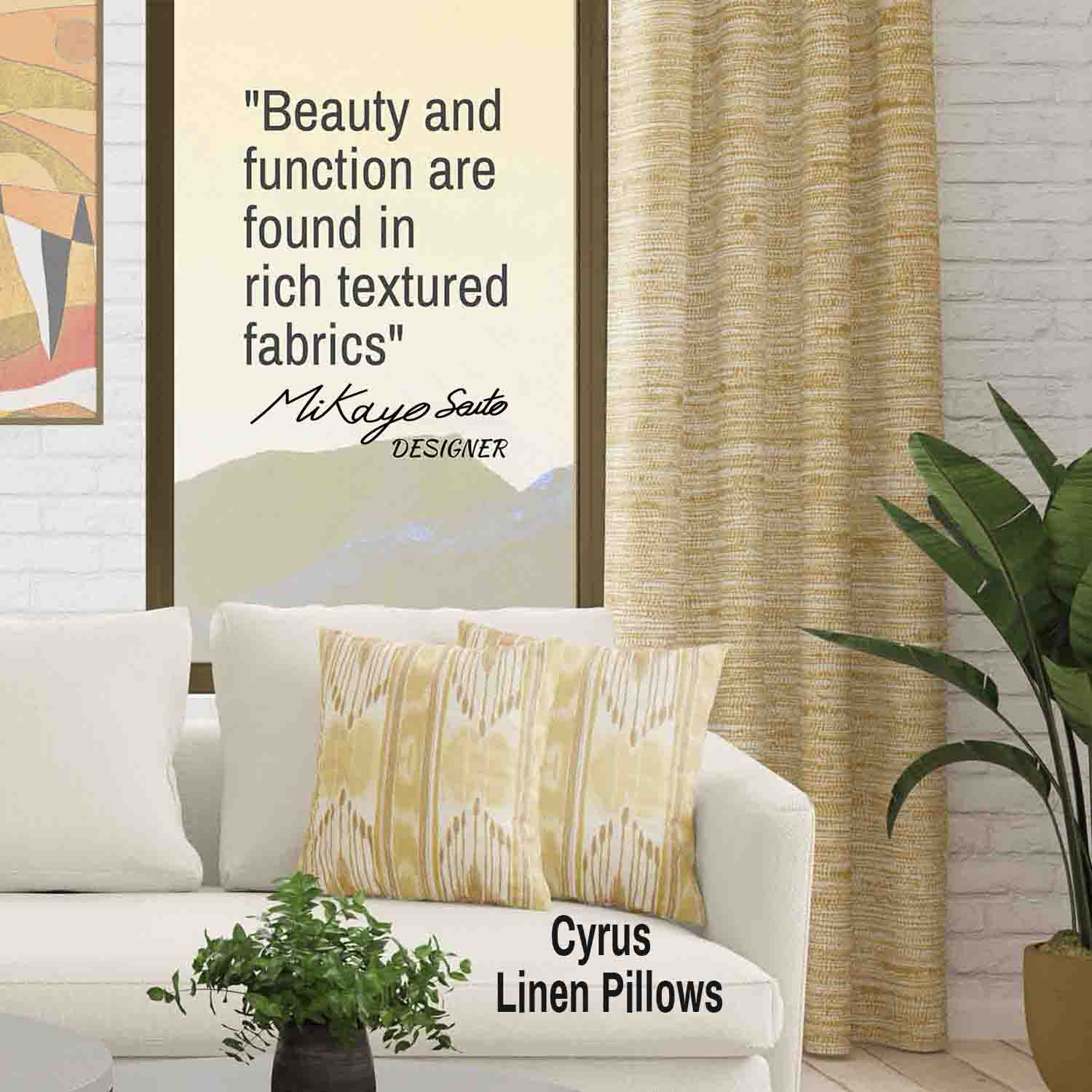 Dakota Semi Sheer Curtain Panel (Light Filtering & Blackout Available)