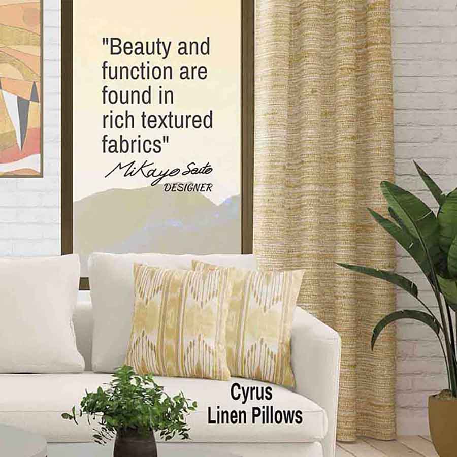 Dakota Semi Sheer Curtain Panel (Light Filtering & Blackout Available)