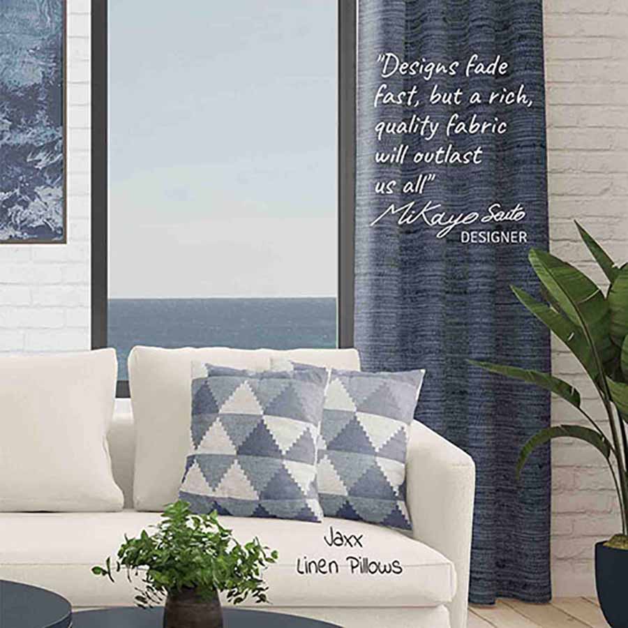 Dakota Semi Sheer Curtain Panel (Light Filtering & Blackout Available)