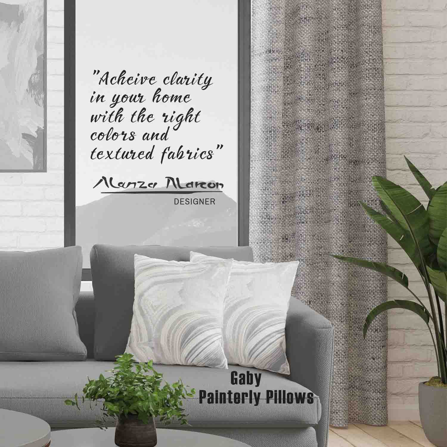 Gemma Linen Textured Unlined Curtain Panel (Blackout Available)