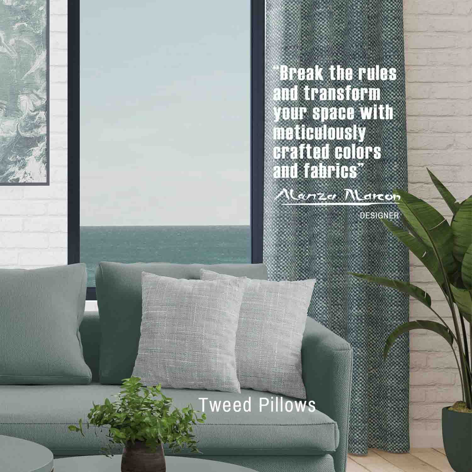 Gemma Linen Textured Unlined Curtain Panel (Blackout Available)