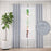 Pair of Grayson Linen Textured Curtains and Pair of Sheers
