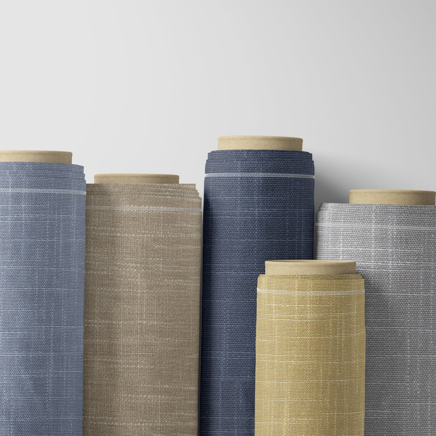 Kaia Linen Burlap Tweed Textured Print