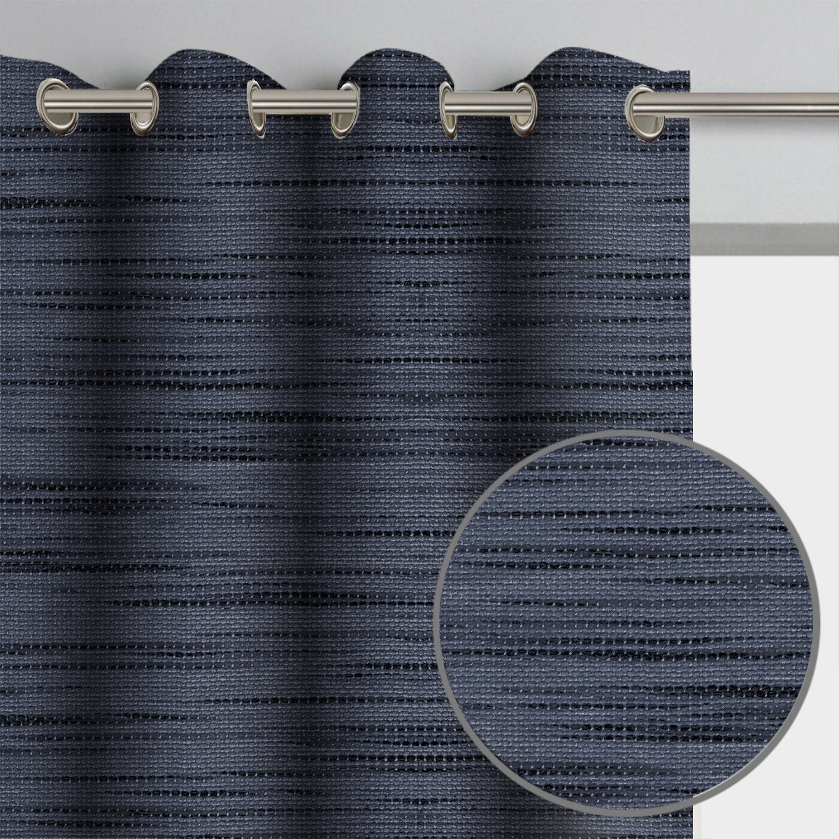 Nolan Striped Texture Curtain Panel