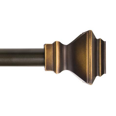 Oil Rubbed Bronze Drapery Rod - 48-130" Length