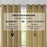 2 Pack, Newest Gold Light Filtering Curtains (Blackout available)