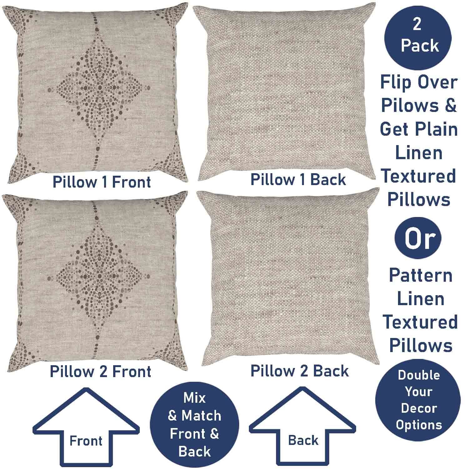 Ian & Ivy Moroccan Asymmetrical Pillow Cover Set