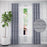 Pair of Sophie Faux Raw Silk Curtains and Pair of Sheers