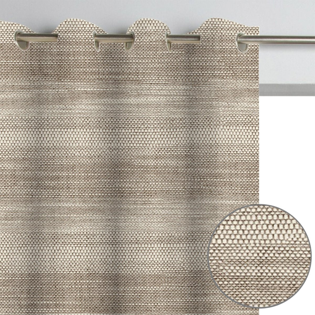 2 Pack, Newest Brown Light Filtering Curtains (Blackout available)