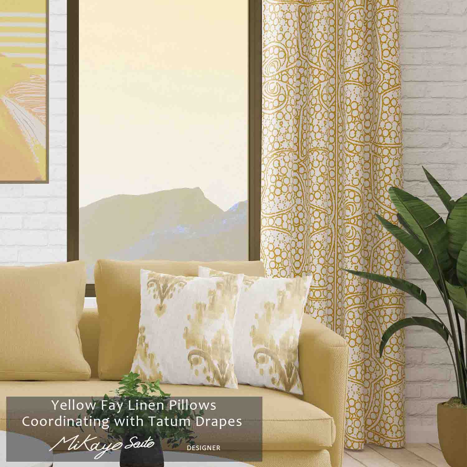 Light Filtering Remi Tribal Unlined Curtain Panel (Blackout Available)