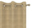 Pair Webster Woven Tweed Burlap Textured Curtain Panels with FREE Curtain Rod