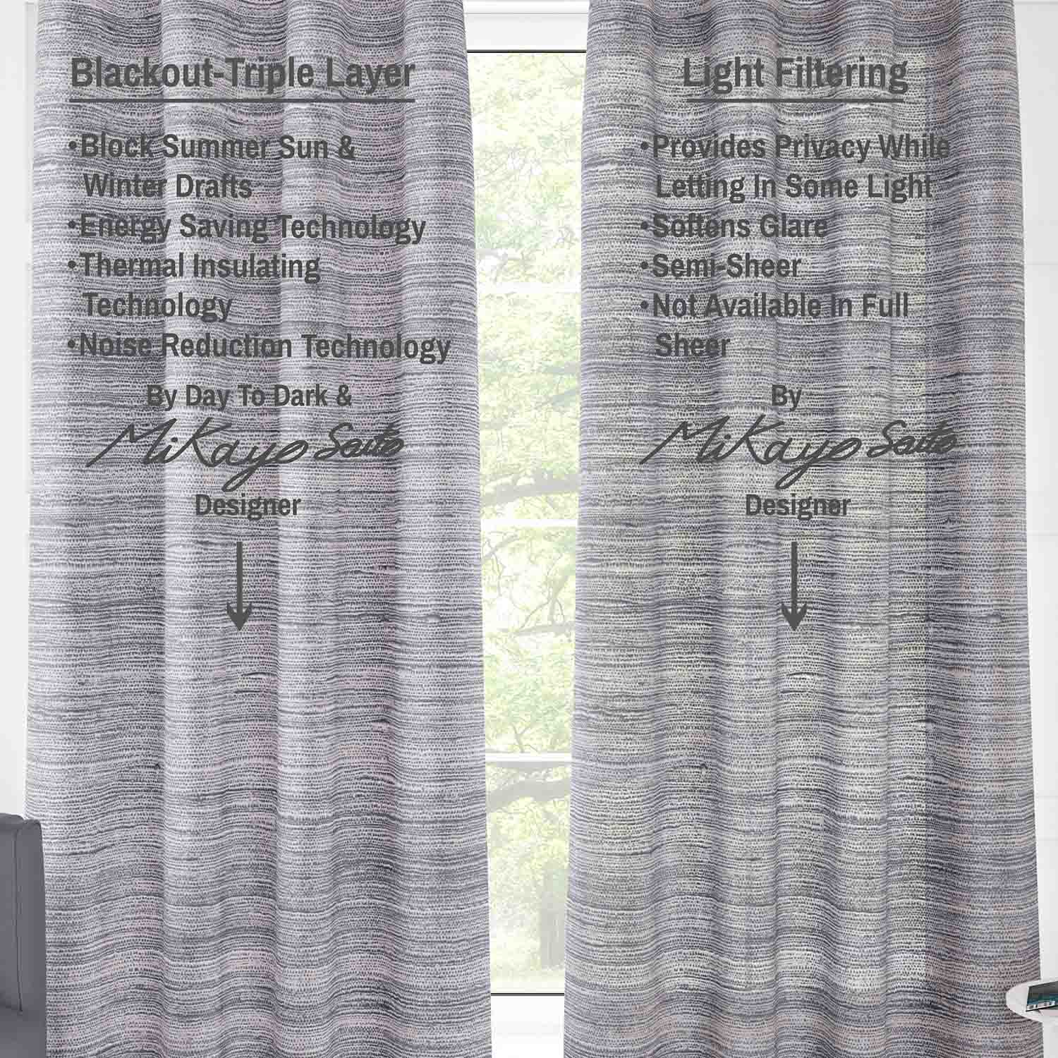 Shayla Faux Raw Silk Unlined Curtain Panel (Light Filtering & Blackout Available)