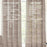 Pair Light Filtering Harlow Linen Burlap Unlined Semi Sheer Curtain Panel (Blackout Available)