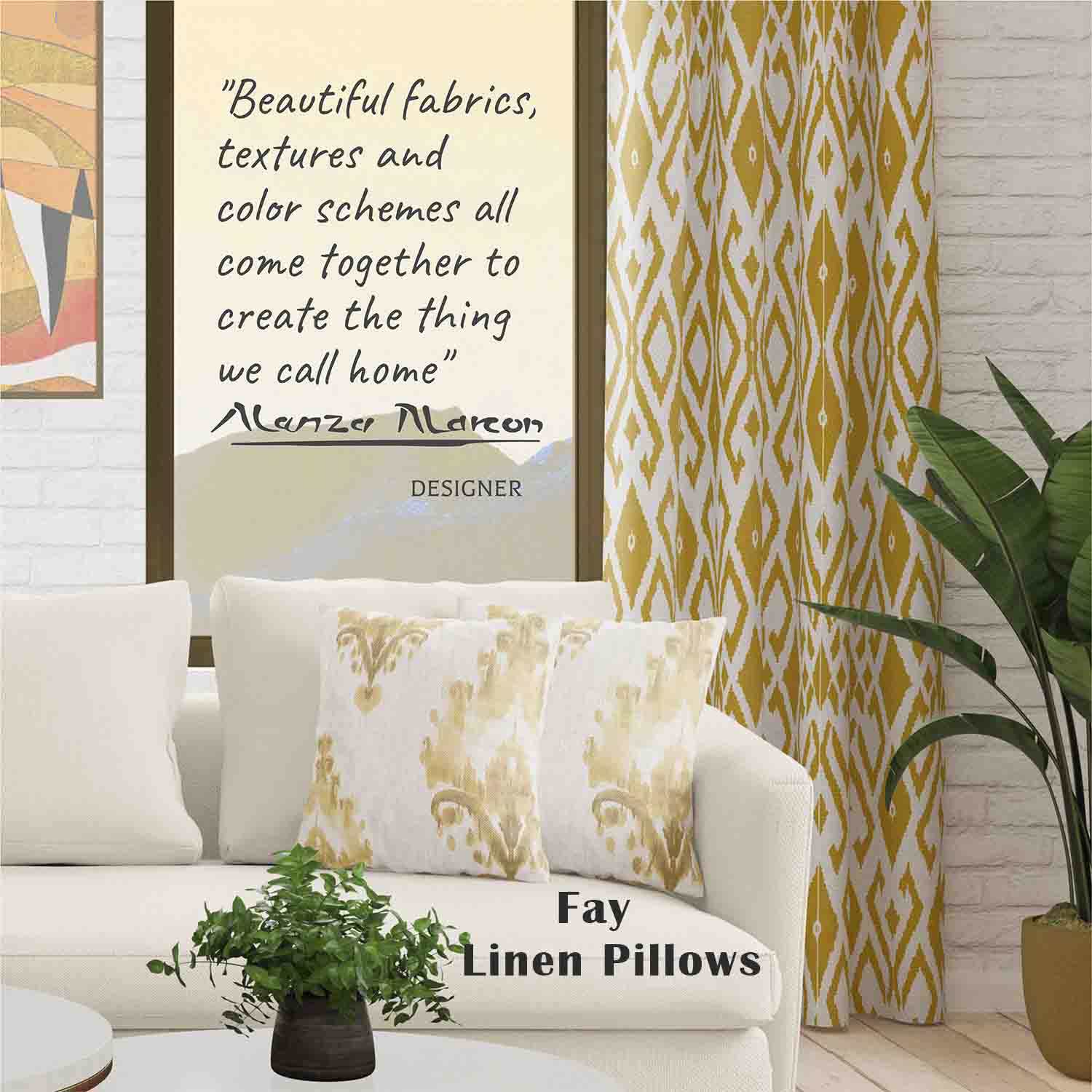 Modern Limited Edition Isla Ikat Unlined Curtain Panel (Light Filtering & Blackout Available)