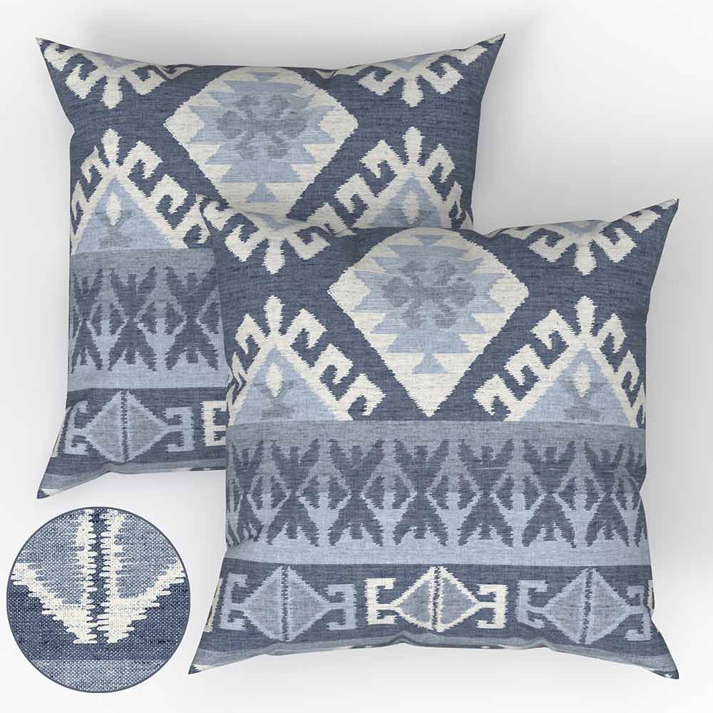 Decorator's Favorite Blue Drapery & Pillow Bundles