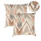 Hara Kriss Cyrus & Leila Tribal & Tweed Pillow Cover Set