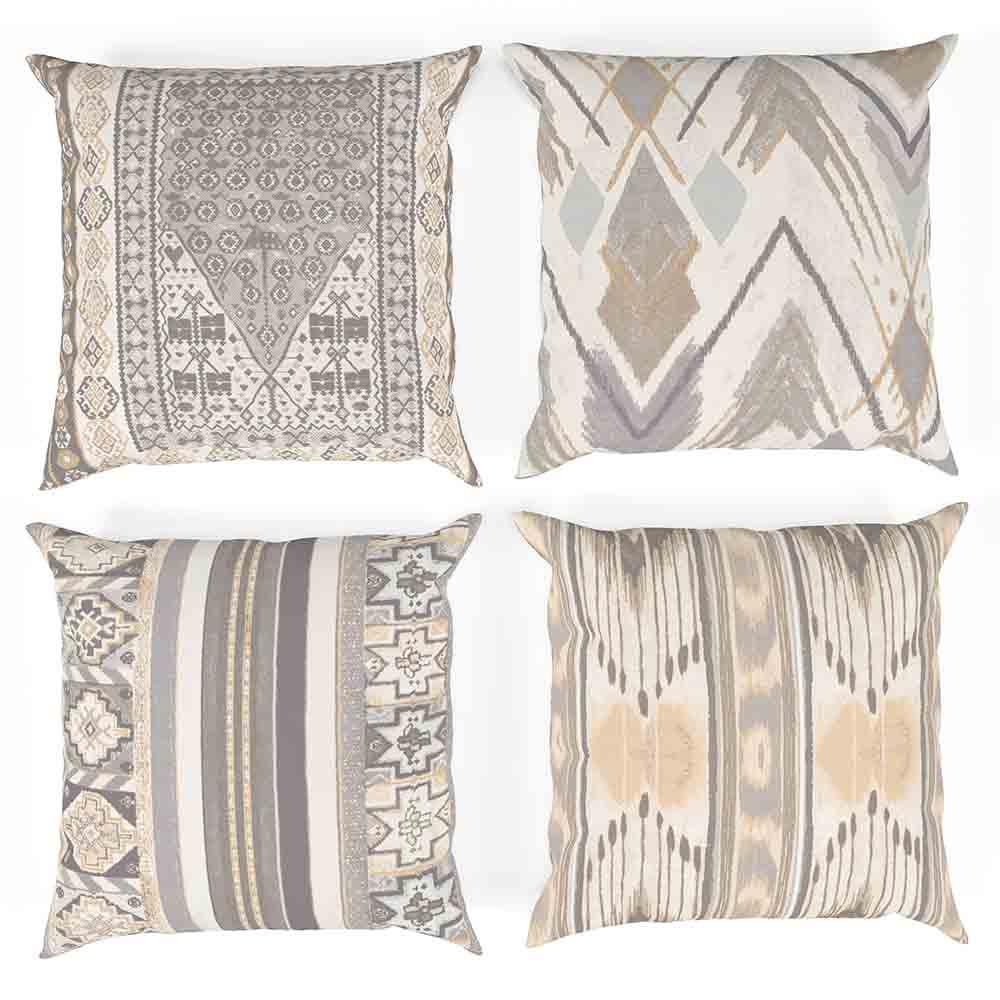 Hara Kriss Cyrus & Leila Tribal & Tweed Pillow Cover Set