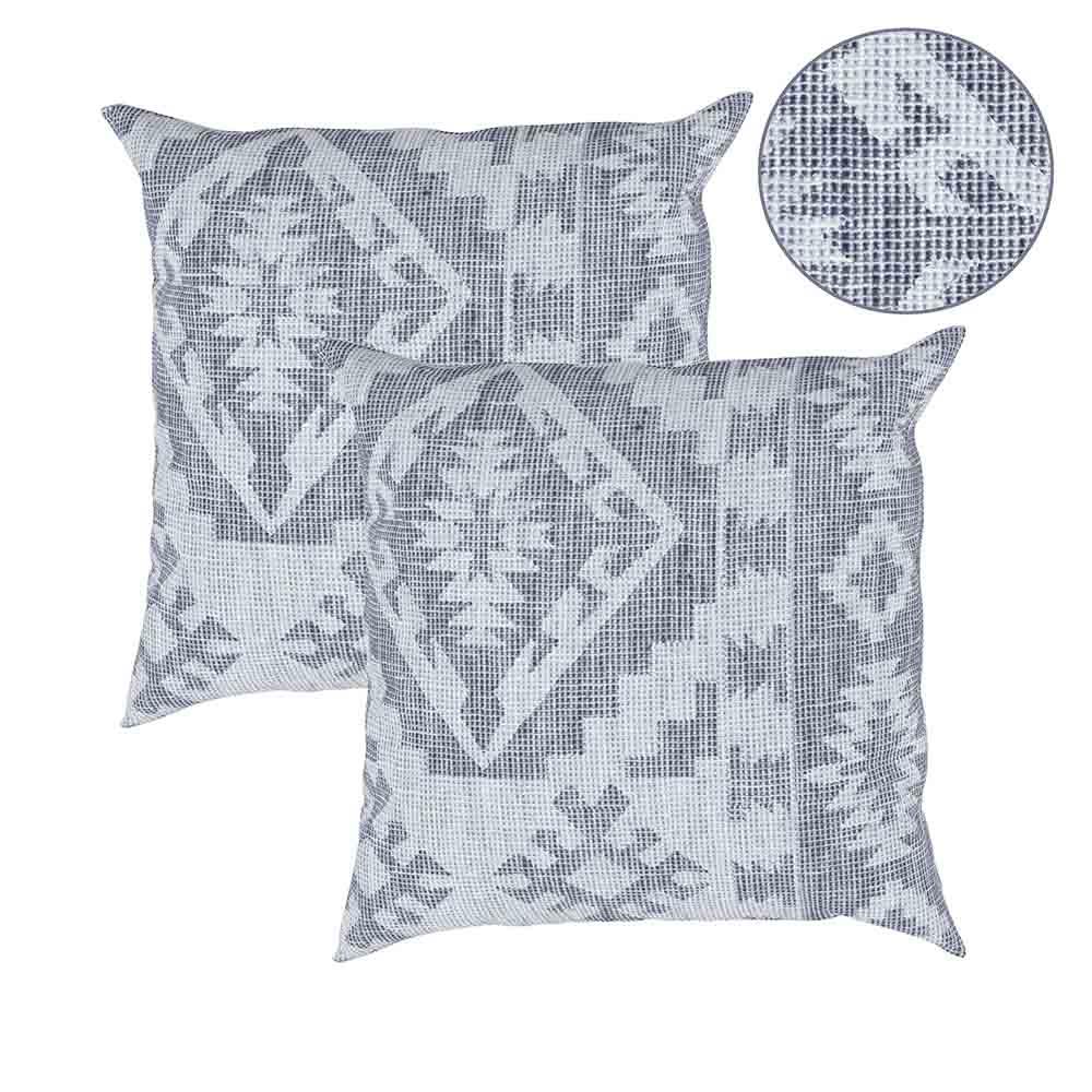 Dax Linen 2Pk - Front of Pillow - Patterned