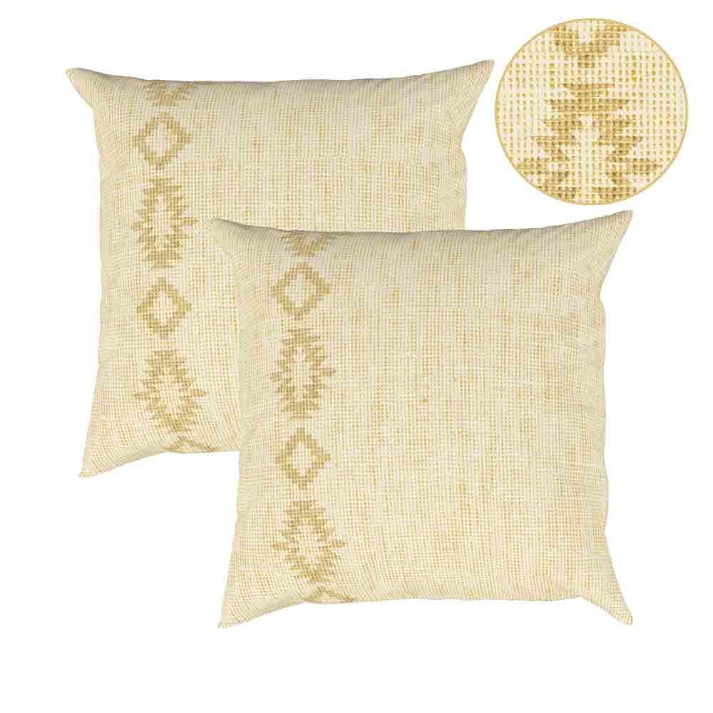 Cy Linen 2Pk - Front of Pillow - Patterned